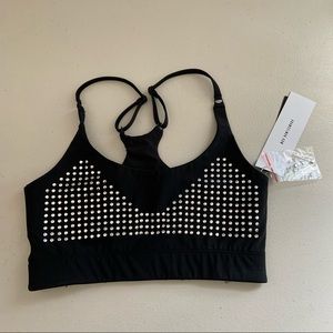 ADAM SELMAN CORE BRA SILVER STUD RACERBACK BRA XS